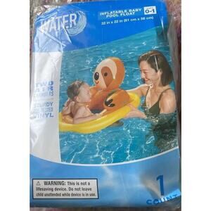 Water Sun & Fun Inflatable Baby Pool Float ￼SLOTH Kids Summer Beach Toy NEW FUN